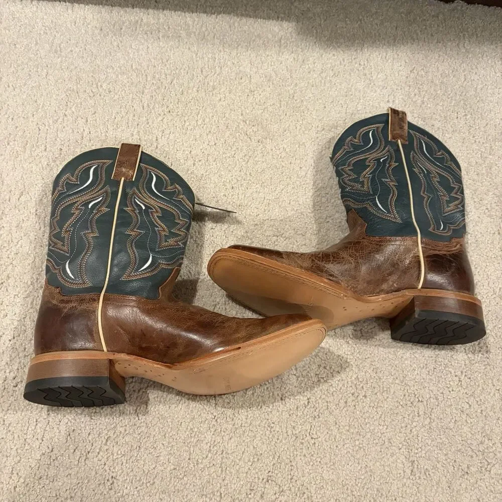 NWT Demo Try On Cody James Men’s Western Boots Navy BBS20 Size 10.5 Cowboy